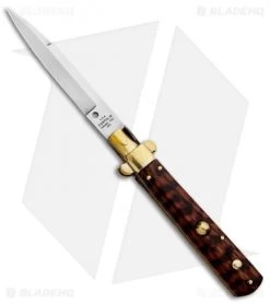 AGA Campolin 10" Frosolone Bayonet Stiletto Knife Snakewood (4.5" Polish)