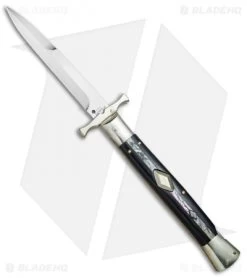AGA Campolin 13" Bat Swinguard Automatic Ebony/Abalone (5.75" Satin Bayo)