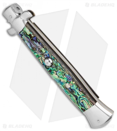 AGA Campolin 15" Automatic Italian Stiletto Abalone (6.6" Satin) - Image 3