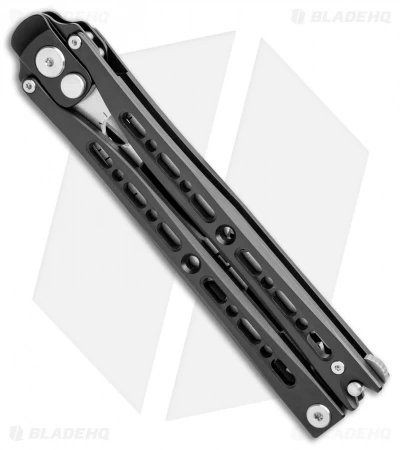 Artisan Cutlery Kinetic-Tool Automatic Butterfly Tool Black Titanium (4" SW) - Image 2