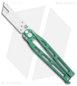 Artisan Cutlery Kinetic-Tool Automatic Butterfly Tool Green Ti (2.8" SW)