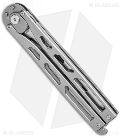 Artisan Cutlery Kinetic-Tool Automatic Butterfly Tool Gray Ti (4" Satin) - Image 3