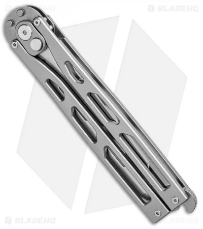 Artisan Cutlery Kinetic-Tool Automatic Butterfly Tool Gray Ti (4" Satin) - Image 2