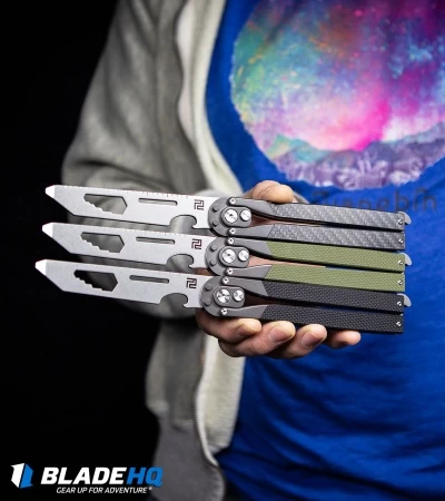 Artisan Cutlery Kinetic-Tool Automatic Butterfly Tool Carbon Fiber (4" Satin) - Image 5