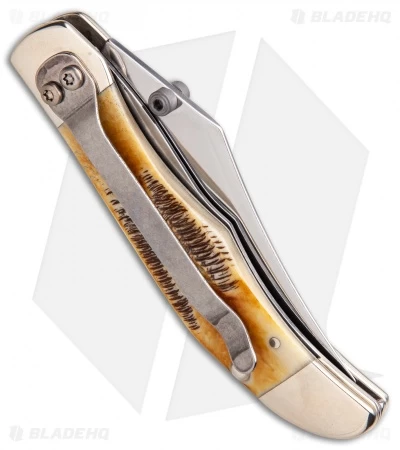 Case Kickstart Mid-Folding Hunter Assisted Knife Bone Stag (6.51265AC SS) - Image 2