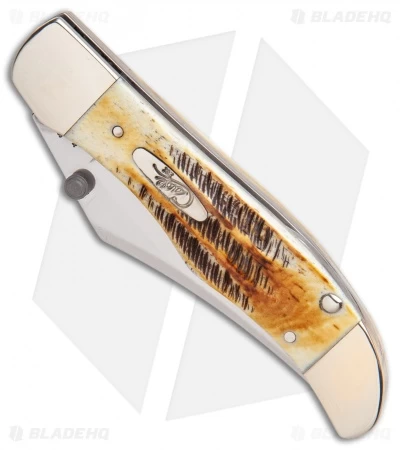 Case Kickstart Mid-Folding Hunter Assisted Knife Bone Stag (6.51265AC SS) - Image 3