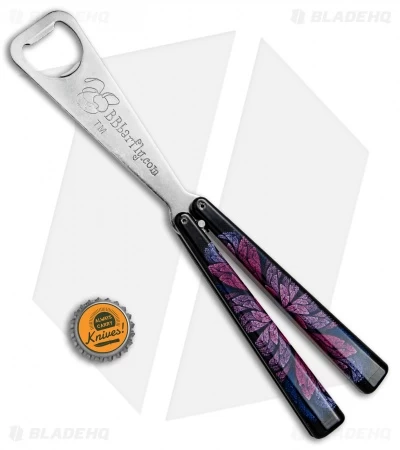 BB Barfly Bottle Opener Butterfly Trainer (Psychedelic Flowers) - Image 3