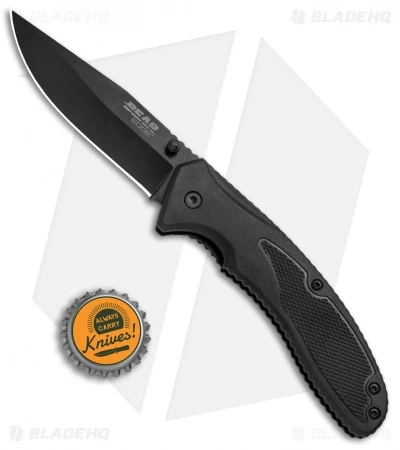 Bear Edge Sideliner 4.5" Spring Assisted Knife Black Al (3.25" Black) 61106 - Image 4
