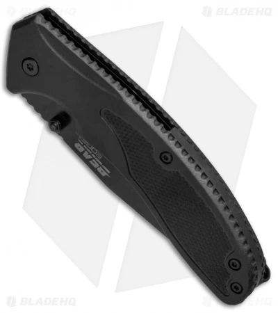 Bear Edge Sideliner 4.5" Spring Assisted Knife Black Al (3.25" Black) 61106 - Image 2