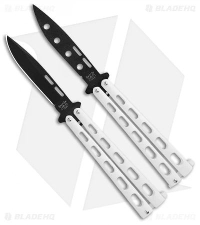 Bear & Son 2-Pack Butterfly Knife Special White (S115W + S115WTR)