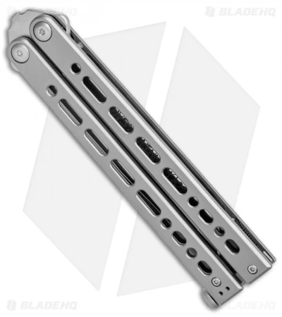 Bear & Son 30th Anniversary Bear Song VIII Butterfly Knife Clip Point (5" Satin) - Image 2