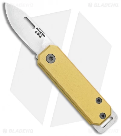 Bear & Son 109 Slip Joint Pocket Knife Yellow Aluminum (1.5" Satin)