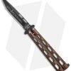 Bear & Son 30th Anniversary 115 Copper Vein Butterfly Knife (4.1" Black)