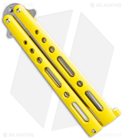 Bear & Son 117 Large Butterfly Knife Yellow (4" SW) 117YSW - Image 3