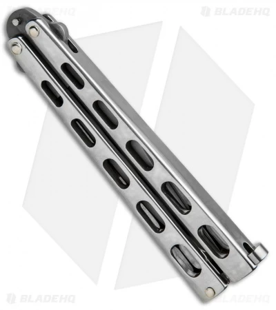 Bear & Son Clip Point Butterfly Knife Stainless Steel (4.1" Bead Blast) SS14 - Image 3