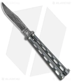 Bear & Son 114D Large Butterfly Knife Galaxy (4.25" Damascus) 114GXD