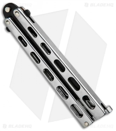Bear & Son Tanto Butterfly Knife Stainless Steel (4.1" Black) SS15TAN - Image 3