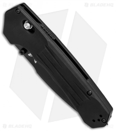 Benchmade 407SBK Vallation AXIS-Assist Knife Black (3.7" Black Serr) - Image 2