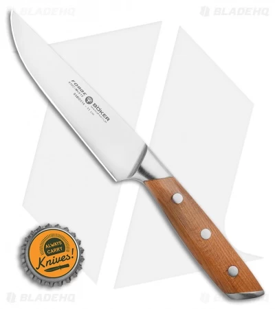 Boker Forge Wood 4.5" Utility Kitchen Knife Maple Wood - Image 3