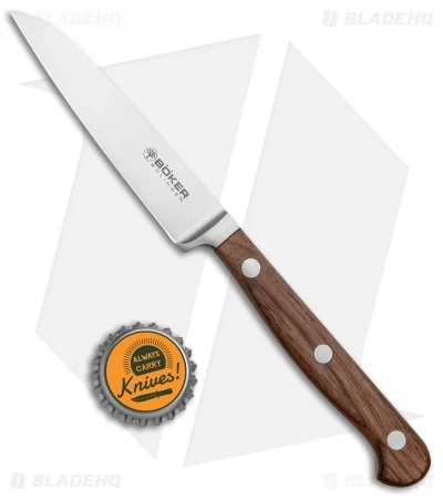 Boker Heritage 3.5" Vegetable Kitchen Knife Walnut Wood - Image 4