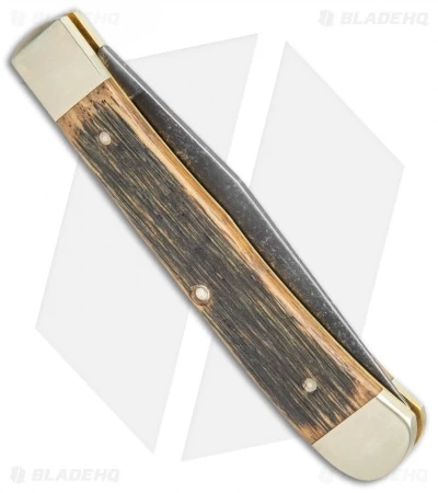 Boker Uno Trapper Pocket Knife Castle Wood (4.125" Acid Wash) 113004 - Image 3