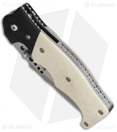 CRKT The Natural 2 Spring Assisted Knife White Bone & G-10 (3.25" Plain) 7080 - Image 2