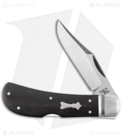 Case Bose Locking Lanny's Clip Knife Smooth Ebony Wood (3" Satin) 08837