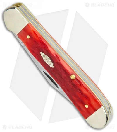 Case Copperhead Pocket Slip Joint Knife Dark Red Bone (3" Polish) 31953 - Image 2