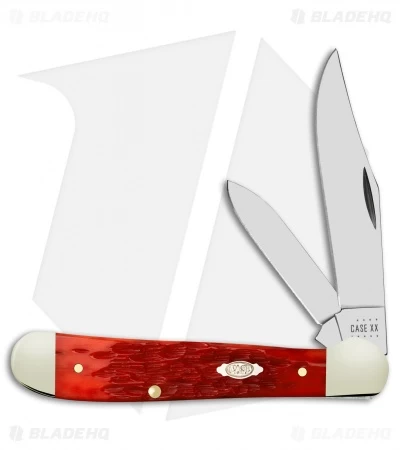 Case Copperhead Pocket Slip Joint Knife Dark Red Bone (3" Polish) 31953