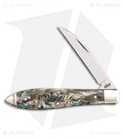Case Abalone Teardrop 3.5" Traditional Pocket Knife 12016