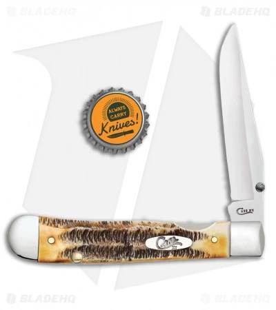 Case Kickstart TrapperLock Assisted Knife BoneStag (6.5154AC SS) - Image 2