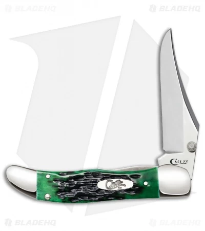 Case Kickstart Mid-Folding Hunter Assisted Knife Bermuda Jig Bone (61265AC SS)