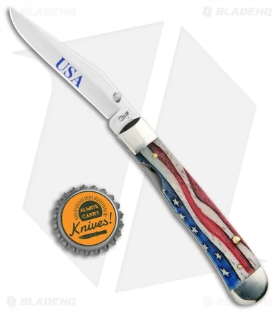 Case Kickstart TrapperLock Assisted Knife Embelished Bone (6154AC SS) 64139 - Image 4