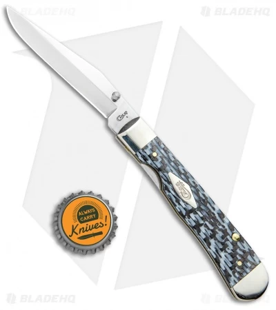 Case Kickstart TrapperLock Assisted Knife Black/White Carbon Fiber (6154AC SS) - Image 4