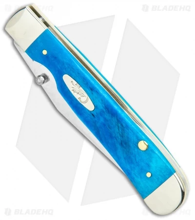 Case Kickstart TrapperLock Assisted Knife Sawcut Caribbean Blue (6154AC SS) - Image 2