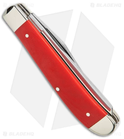 Case Mini Trapper Knife Smooth Red G-10 (2.9" Polish) 45402 - Image 3