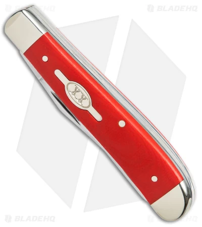 Case Mini Trapper Knife Smooth Red G-10 (2.9" Polish) 45402 - Image 2