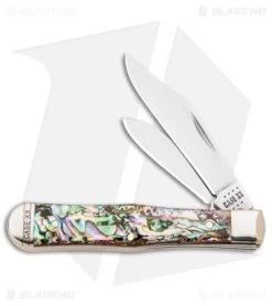 Case Small Swell Center Jack Knife 3" Smooth Abalone (8225 1/2 SS) 12024