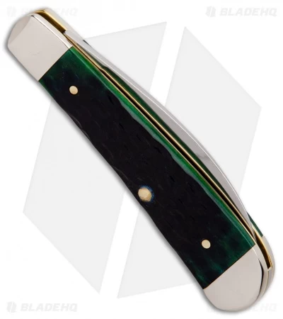 Case Sway Back Pocket Knife 3.125" Hunter Green Jigged Bone (TB61117 SS) 87086 - Image 2