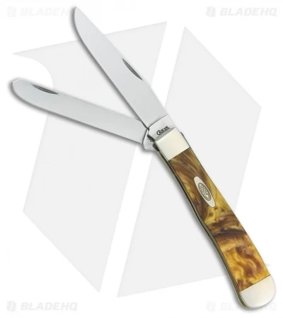 Case Trapper Knife 4.125" Butter Rum Corelon (9254 SS) 9254BR