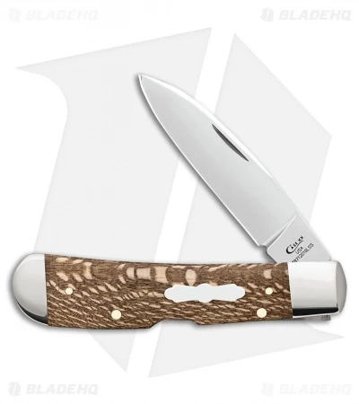Case Tribal Lock Pocket Knife 4.125" Sycamore Wood Smooth (TB712010L SS) 27266