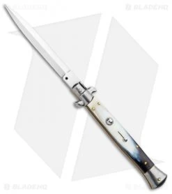 Frank B 11" Italian Stiletto Auto Brazilian Horn (5" Satin Dagger)