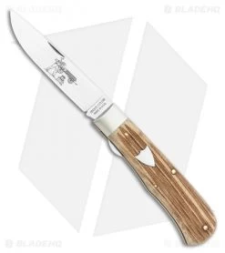 GEC #23 Pioneer Trapper Knife 4.5" Liner Lock Woodland Micarta