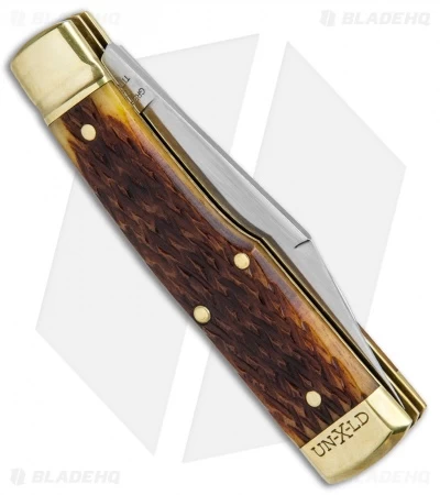 GEC #44 Northfield UN-X-LD Buffalo Jack Pocket Knife 3.3" Autumn Gold Jig Bone - Image 3