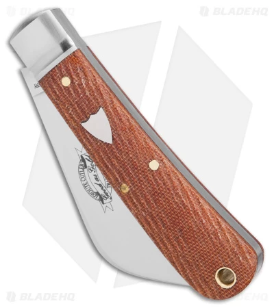 GEC #47 Harvester Pocket Knife Natural Micarta (3.10" Satin) 47P123 - Image 2
