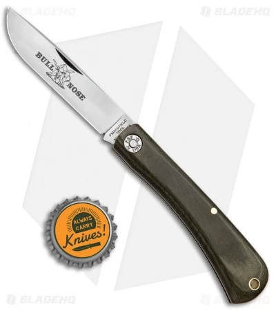 GEC #71 Farm & Field Bull Nose Slip Joint OD Green Micarta (3.1" Satin) 715118 - Image 4