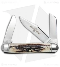 GEC #66 Northfield UN-X-LD Stockman Pocket Knife 3.3" Sambar Stag 661317