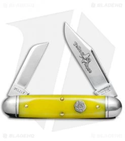 GEC #35 Northfield UN-X-LD Yellow Rose Pocket Knife 3.3" Yellow Bone 351217