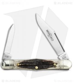 GEC Northfield UN-X-LD Cutlery Conductor 3.25" Pocket Knife Sambar Stag