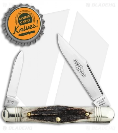 GEC Northfield UN-X-LD Cutlery Conductor 3.25" Pocket Knife Sambar Stag - Image 4